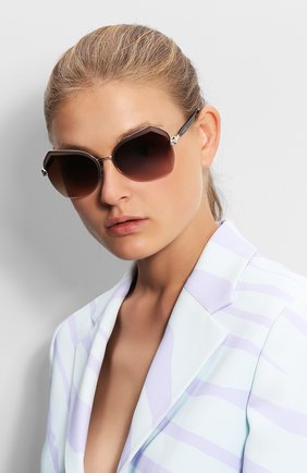 Женские коричневые солнцезащитные очки BVLGARI, сезон SS 2018, арт. 6102B-278/13 купить в ЦУМ | Фото №1 Солнцезащитные очки BVLGARI коричневые | Фото №1