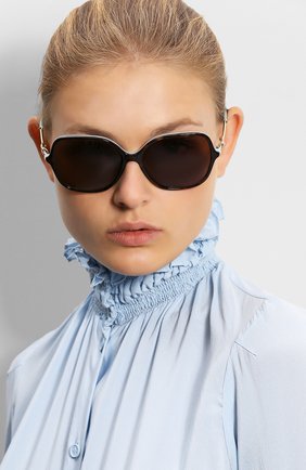 Женские коричневые солнцезащитные очки Tiffany & Co., сезон SS 2018, арт. 4145B-81343G купить в ЦУМ | Фото №1 Солнцезащитные очки Tiffany & Co. коричневые | Фото №1