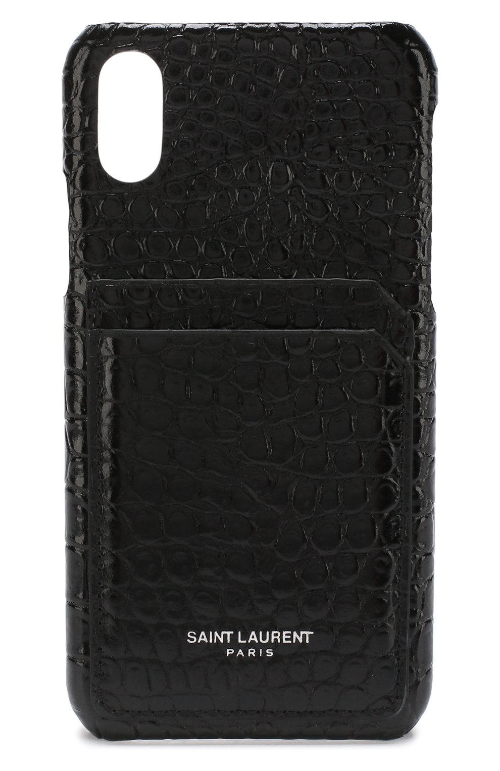 Кожаный чехол для iPhone X Saint Laurent | Фото №1