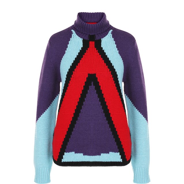 фото Вязаный кашемировый пуловер с воротником-стойкой bottega veneta