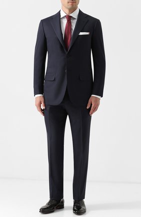 Мужской шерстяной костюм KITON синего цвета по цене 576500 руб., арт. UA81K01270 | Фото 1 Мужской шерстяной костюм KITON синего цвета, арт. UA81K01270 | Фото 1