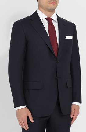 Мужской шерстяной костюм KITON синего цвета по цене 576500 руб., арт. UA81K01270 | Фото 2 Мужской шерстяной костюм KITON синего цвета, арт. UA81K01270 | Фото 2