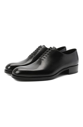 Мужские кожаные оксфорды TOM FORD черного цвета по цене 126500 руб., арт. J1122T-ANU | Фото 1 Мужские кожаные оксфорды TOM FORD черного цвета, арт. J1122T-ANU | Фото 1