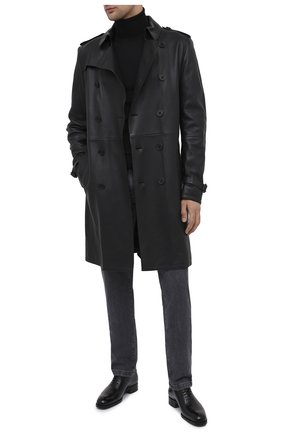 Мужские кожаные оксфорды TOM FORD черного цвета по цене 126500 руб., арт. J1122T-ANU | Фото 2 Мужские кожаные оксфорды TOM FORD черного цвета, арт. J1122T-ANU | Фото 2