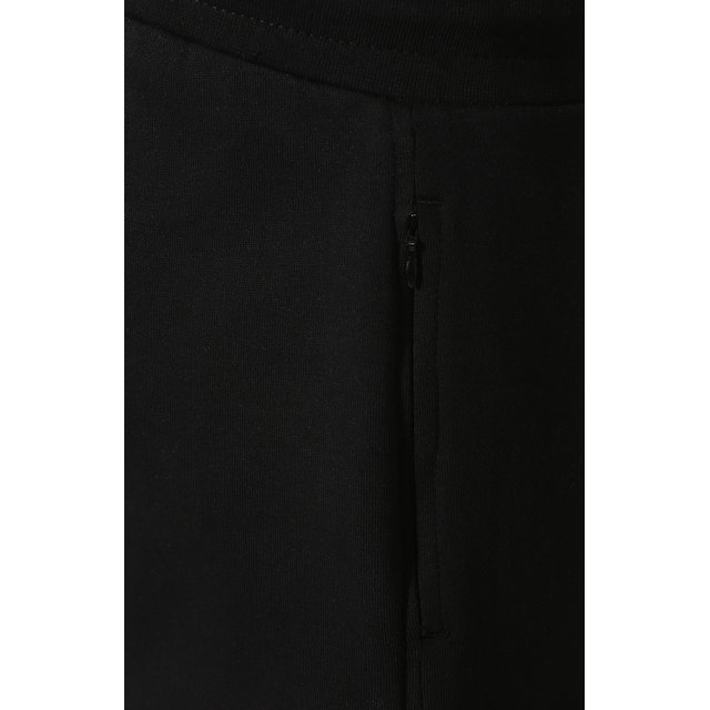 фото Хлопковые брюки прямого кроя с поясом на резинке emporio armani