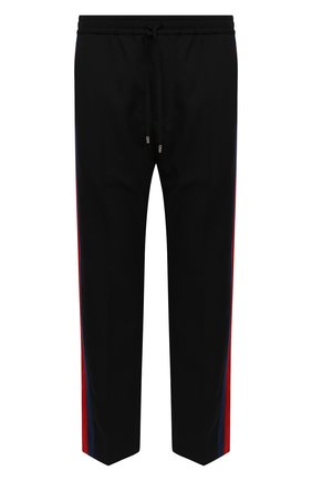 Мужской шерстяные брюки GUCCI черного цвета по цене 65500 руб., арт. 493714/Z6903 | Фото 1 Мужской шерстяные брюки GUCCI черного цвета, арт. 493714/Z6903 | Фото 1
