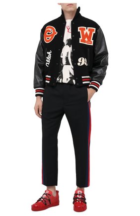 Мужской шерстяные брюки GUCCI черного цвета по цене 65500 руб., арт. 493714/Z6903 | Фото 2 Мужской шерстяные брюки GUCCI черного цвета, арт. 493714/Z6903 | Фото 2