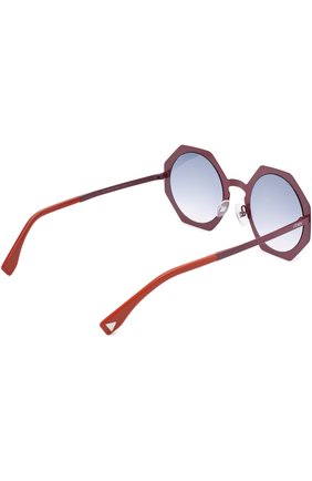 Женские солнцезащитные очки FENDI бордового цвета по цене 19600 руб., арт. 0152 0M8 | Фото 3 Женские солнцезащитные очки FENDI бордового цвета, арт. 0152 0M8 | Фото 3