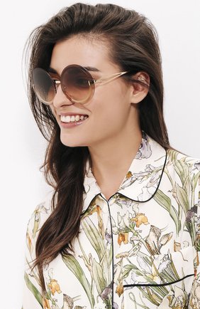 Женские светло-коричневые солнцезащитные очки Victoria Beckham, арт. S128 C01 купить в ЦУМ | Фото №1 Солнцезащитные очки Victoria Beckham светло-коричневые | Фото №1