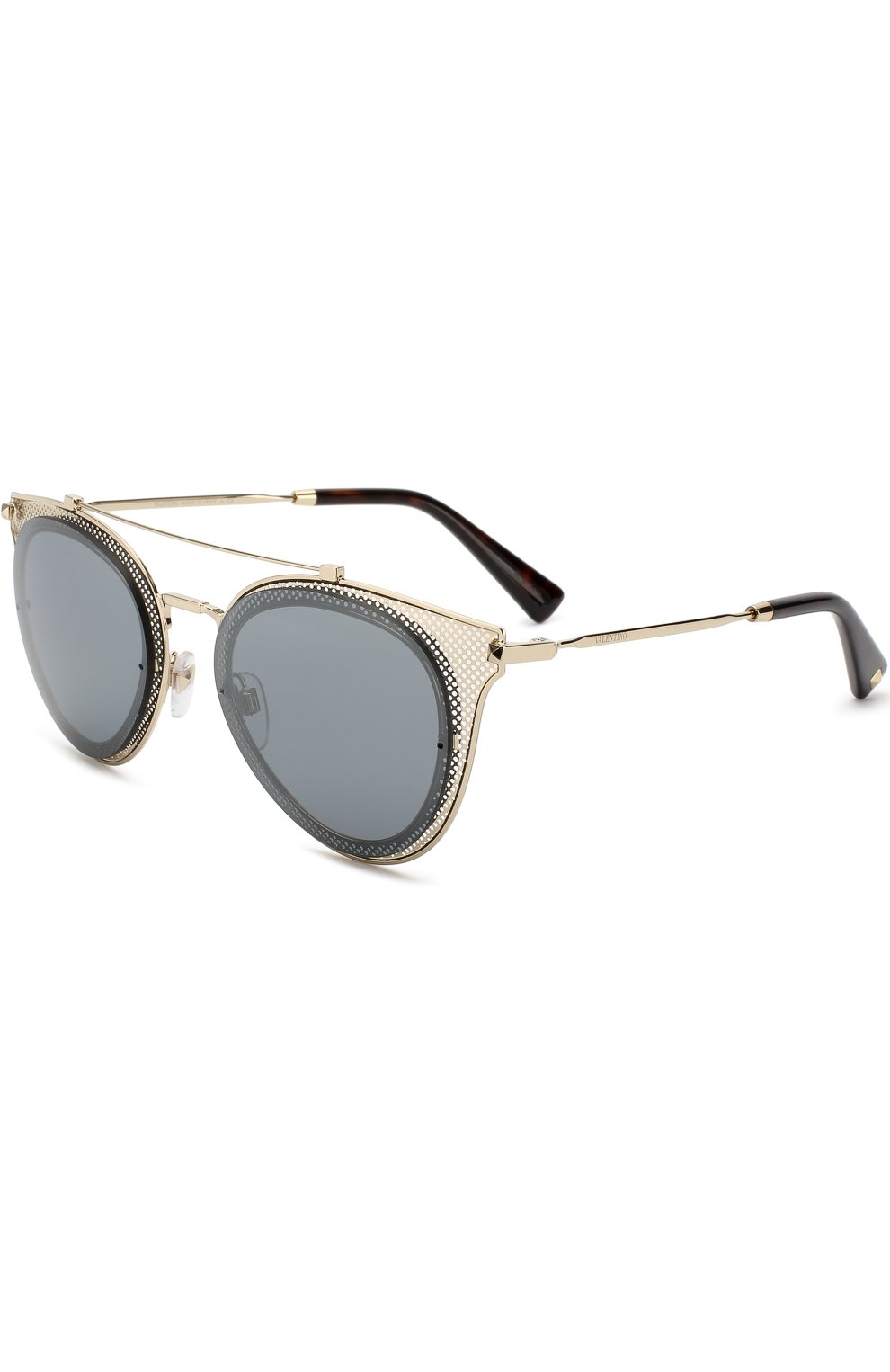 Женские солнцезащитные очки VALENTINO золотого цвета, арт. 2019-30036G | Фото 1