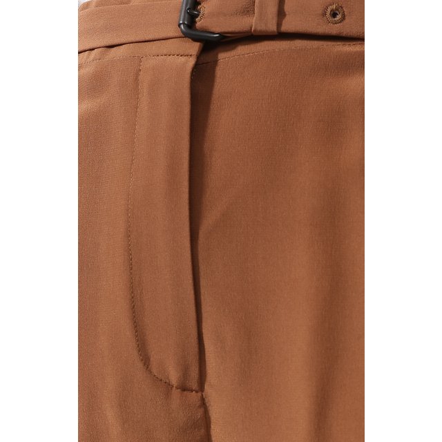 фото Укороченные шелковые брюки с поясом bottega veneta