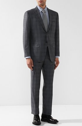 Мужская хлопковая сорочка с воротником button down BRIONI голубого цвета по цене 48350 руб., арт. SCAA0L/0703V | Фото 2 Мужская хлопковая сорочка с воротником button down BRIONI голубого цвета, арт. SCAA0L/0703V | Фото 2