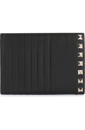 Кожаный футляр для кредитных карт Valentino Garavani Rockstud | Фото №1 Кожаный футляр для кредитных карт Valentino Garavani Rockstud | Фото №1