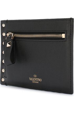 Кожаный футляр для кредитных карт Valentino Garavani Rockstud | Фото №2 Кожаный футляр для кредитных карт Valentino Garavani Rockstud | Фото №2