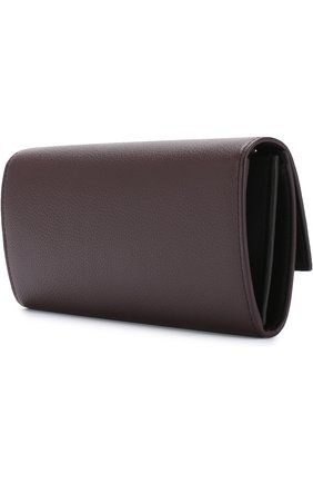 Кожаный кошелек с черепом на цепочке Alexander McQueen, бордового цвета, арт. 414659/BPT0G в ЦУМ | Фото №2 Кожаный кошелек с черепом на цепочке Alexander McQueen бордового цвета | Фото №2
