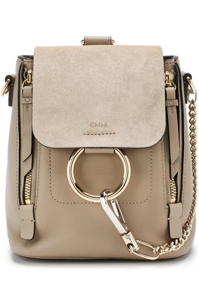 Женский рюкзак faye mini CHLOÉ серого цвета по цене 89950 руб., арт. CHC17SS232HEU | Фото 1 Женский рюкзак faye mini CHLOÉ серого цвета, арт. CHC17SS232HEU | Фото 1