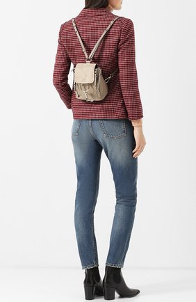 Женский рюкзак faye mini CHLOÉ серого цвета по цене 89950 руб., арт. CHC17SS232HEU | Фото 2 Женский рюкзак faye mini CHLOÉ серого цвета, арт. CHC17SS232HEU | Фото 2
