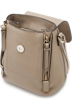Женский рюкзак faye mini CHLOÉ серого цвета по цене 89950 руб., арт. CHC17SS232HEU | Фото 4 Женский рюкзак faye mini CHLOÉ серого цвета, арт. CHC17SS232HEU | Фото 4