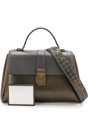 Женская сумка piazza large BOTTEGA VENETA бронзового цвета по цене 240000 руб., арт. 495848/VA2Q0 | Фото 6 Женская сумка piazza large BOTTEGA VENETA бронзового цвета, арт. 495848/VA2Q0 | Фото 6
