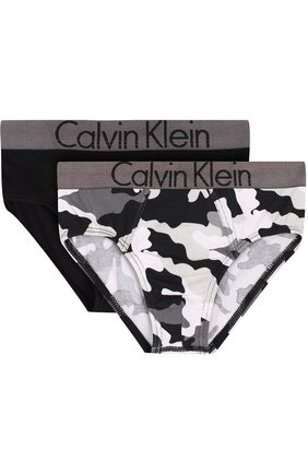 Детские комплект из двух хлопковых брифов с широкой резинкой CALVIN KLEIN черного цвета по цене 1900 руб., арт. B70B700124/4-7 | Фото 1 Детские комплект из двух хлопковых брифов с широкой резинкой CALVIN KLEIN черного цвета, арт. B70B700124/4-7 | Фото 1