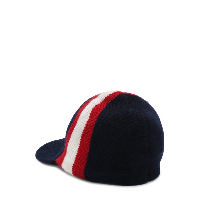 Шерстяная шапка с козырьком Moncler Enfant D2-954-99200-05-9699Y Фото 2