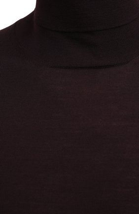 Мужской шерстяная водолазка CORNELIANI бордового цвета, арт. 00M523-0025126/00 | Фото 5 (Материал внешний: Шерсть; Рукава: Длинные; Принт: Без принта; Длина (для топов): Удлиненные; Мужское Кросс-КТ: Водолазка-одежда; Статус проверки: Проверена категория)