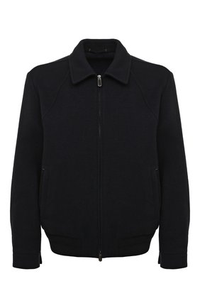 Мужской бомбер из шерсти и кашемира ZEGNA COUTURE темно-синего цвета по цене 215500 руб., арт. CRC22/4R112 | Фото 1 Мужской бомбер из шерсти и кашемира ZEGNA COUTURE темно-синего цвета, арт. CRC22/4R112 | Фото 1