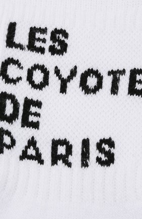 Детские хлопковые носки LES COYOTES DE PARIS белого цвета, арт. 400400 | Фото 2 (Материал: Текстиль, Хлопок; Статус проверки: Проверено, Проверена категория; Кросс-КТ: Носки)