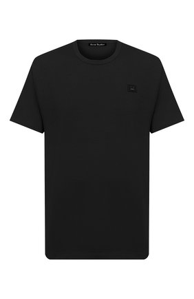 Мужская хлопковая футболка ACNE STUDIOS черного цвета по цене 10400 руб., арт. 25E173/M | Фото 1 Мужская хлопковая футболка ACNE STUDIOS черного цвета, арт. 25E173/M | Фото 1