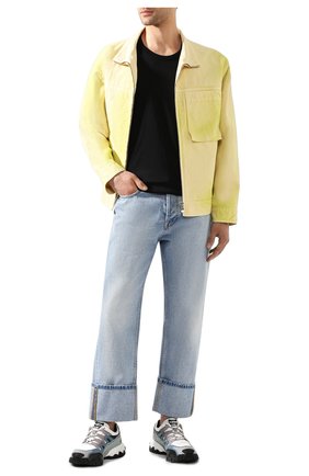 Мужская хлопковая футболка ACNE STUDIOS черного цвета по цене 10400 руб., арт. 25E173/M | Фото 2 Мужская хлопковая футболка ACNE STUDIOS черного цвета, арт. 25E173/M | Фото 2
