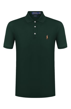 Мужское хлопковое поло POLO RALPH LAUREN зеленого цвета по цене 9950 руб., арт. 710652578 | Фото 1 Мужское хлопковое поло POLO RALPH LAUREN зеленого цвета, арт. 710652578 | Фото 1