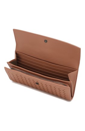 Кожаный кошелек Bottega Veneta, розового цвета, арт. 150509/V001N в ЦУМ | Фото №3 Кожаный кошелек Bottega Veneta розового цвета | Фото №3