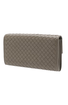 Женские кожаный кошелек BOTTEGA VENETA серого цвета по цене 58300 руб., арт. 150509/V001N | Фото 2 Женские кожаный кошелек BOTTEGA VENETA серого цвета, арт. 150509/V001N | Фото 2