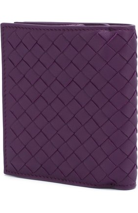 Кожаный кошелек с плетением intrecciato Bottega Veneta, сиреневого цвета, арт. 121059/V001N в ЦУМ | Фото №2 Кожаный кошелек с плетением intrecciato Bottega Veneta сиреневого цвета | Фото №2
