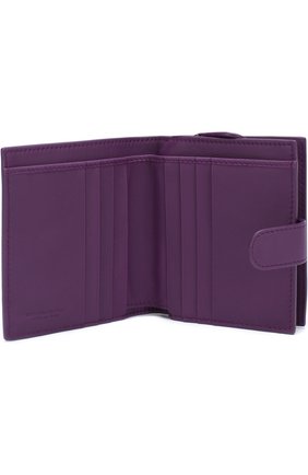 Кожаный кошелек с плетением intrecciato Bottega Veneta, сиреневого цвета, арт. 121059/V001N в ЦУМ | Фото №3 Кожаный кошелек с плетением intrecciato Bottega Veneta сиреневого цвета | Фото №3
