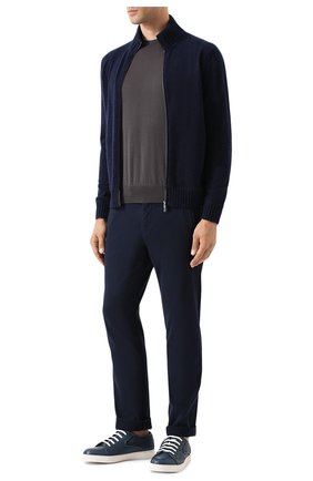 Мужской шерстяной джемпер GIORGIO ARMANI серого цвета по цене 66950 руб., арт. 8NSM01/SM01Z | Фото 2 Мужской шерстяной джемпер GIORGIO ARMANI серого цвета, арт. 8NSM01/SM01Z | Фото 2 (Рукава: Длинные; Длина (для топов): Стандартные; Материал внешний: Шерсть; Принт: Без принта; Мужское Кросс-КТ: Джемперы; Вырез: Круглый)