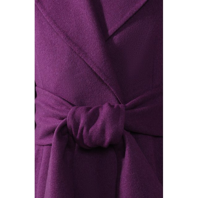 фото Однотонное кашемировое пальто с поясом bottega veneta