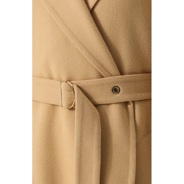 фото Однотонное шерстяное пальто с поясом chloé