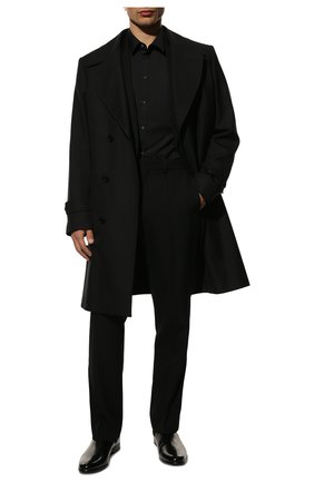 Мужская хлопковая сорочка с воротником кент DOLCE & GABBANA черного цвета по цене 31200 руб., арт. G5EJ0T/FUMRY | Фото 2 Мужская хлопковая сорочка с воротником кент DOLCE & GABBANA черного цвета, арт. G5EJ0T/FUMRY | Фото 2