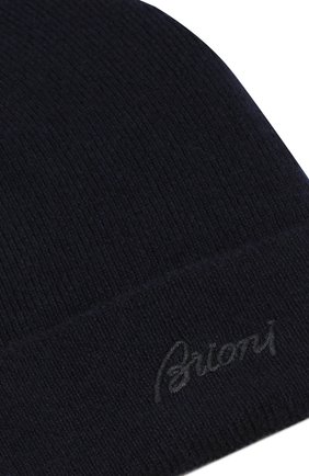 Мужская кашемировая шапка с отворотом BRIONI темно-синего цвета по цене 31900 руб., арт. 04M20L/07K11 | Фото 3 Мужская кашемировая шапка с отворотом BRIONI темно-синего цвета, арт. 04M20L/07K11 | Фото 3