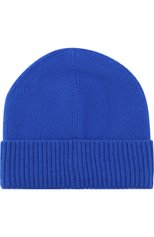 Мужская шерстяная шапка с логотипом бренда MONCLER синего цвета, арт. D2-091-00294-00-09912 | Фото 2 (Материал: Текстиль, Шерсть; Кросс-КТ: Трикотаж)