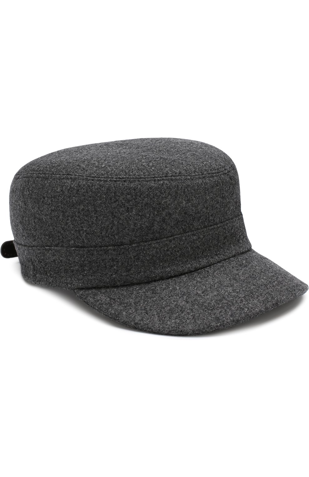 Мужская шерстяная кепка BRUNELLO CUCINELLI серого цвета, арт. M038P9955 | Фото 1