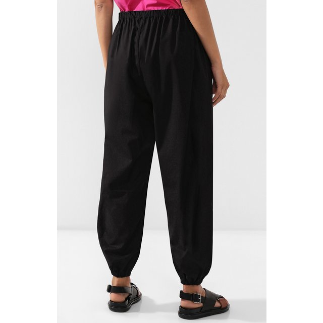 фото Укороченные хлопковые брюки с эластичным поясом nina donis