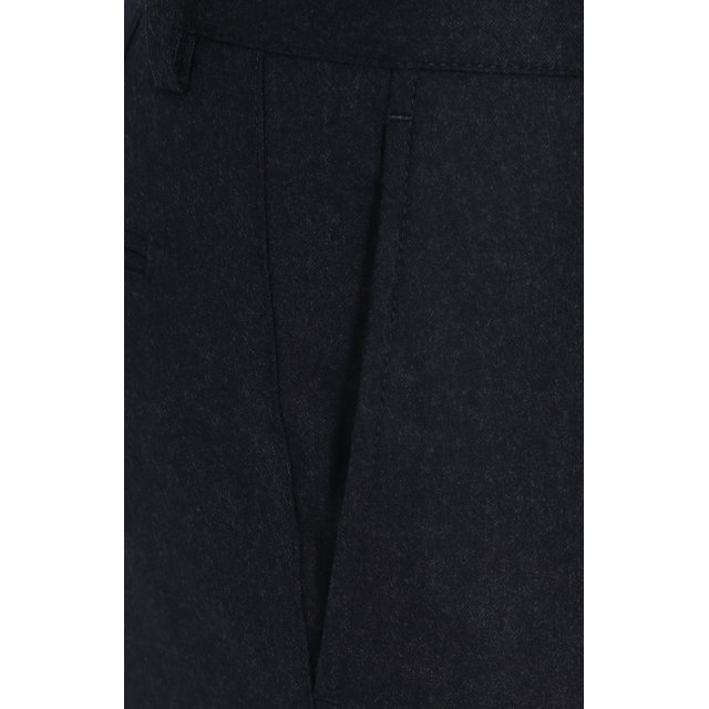 фото Шерстяные брюки прямого кроя brunello cucinelli