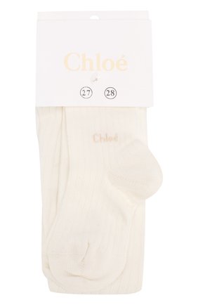 Детские колготы из хлопка CHLOÉ бежевого цвета по цене 3570 руб., арт. C10D05 | Фото 1 Детские колготы из хлопка CHLOÉ бежевого цвета, арт. C10D05 | Фото 1