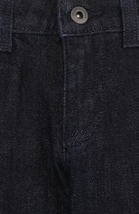 Детские джинсы с декоративными потертостями EMPORIO ARMANI темно-синего цвета, арт. 8N4J45/4DFHZ | Фото 3 (Детали: Однотонный; Региональные ограничения белый список (Axapta Mercury): RU; Материал внешний: Хлопок; Статус проверки: Проверено, Проверена категория)