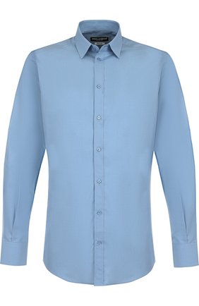 Мужская хлопковая сорочка DOLCE & GABBANA голубого цвета по цене 28350 руб., арт. G5EJ0T/FU5K9 | Фото 1 Мужская хлопковая сорочка DOLCE & GABBANA голубого цвета, арт. G5EJ0T/FU5K9 | Фото 1