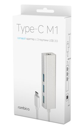 Разветвитель для компьютера Type-C M1 Rombica, цвет , арт. TC-00030 в ЦУМ | Фото №4 Разветвитель для компьютера Type-C M1 Rombica | Фото №4