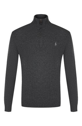 Мужской шерстяной джемпер POLO RALPH LAUREN темно-серого цвета по цене 17100 руб., арт. 710723053 | Фото 1 Мужской шерстяной джемпер POLO RALPH LAUREN темно-серого цвета, арт. 710723053 | Фото 1