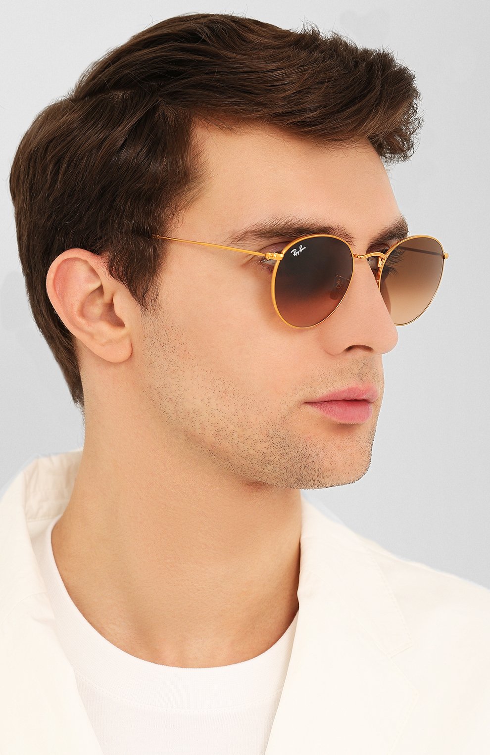 Женские коричневые солнцезащитные очки Ray-Ban, арт. 3447-9001A5 купить в ЦУМ | Фото №3 Солнцезащитные очки Ray-Ban коричневые | Фото №3